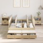 Estructura de Cama de Almacenamiento Roble Sonoma 120x200 cm de , Camas y somieres - Ref: Foro24-3335631, Precio: 423,02 €, D...