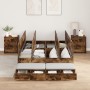 Estructura de Cama Roble Ahumado 120x200 cm | Foro24.es | Tu tienda online para hogar, jardín y más Foro24.es