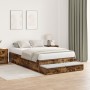 Estructura de Cama Roble Ahumado 120x200 cm | Foro24.es | Tu tienda online para hogar, jardín y más Foro24.es