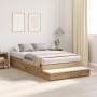 Marco de Cama de Almacenamiento Roble Artesanal 120x200 cm | Foro24.es | Tu tienda online para hogar, jardín y más Foro24.es