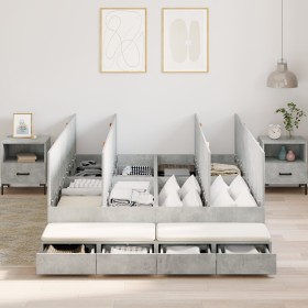 Comprar Estructura de cama de almacenamiento Gris