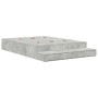 Estructura de cama de almacenamiento Gris Concreto 140x200 cm | Foro24.es | Tu tienda online para hogar, jardín y más Foro24.es