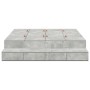 Estructura de cama de almacenamiento Gris Concreto 140x200 cm | Foro24.es | Tu tienda online para hogar, jardín y más Foro24.es