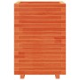 Jardinera madera maciza de pino marrón cera 50x50x72,5 cm en Macetas y jardineras | Comprar online en Foru.es