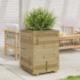 Jardinera madera de pino impregnada 50x50x72,5 cm en Macetas y jardineras | Comprar online en Foru.es