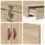 Estructura de Cama de Almacenamiento Sonoma Oak 180x200 cm de , Camas y somieres - Ref: Foro24-3335663, Precio: 506,05 €, Des...
