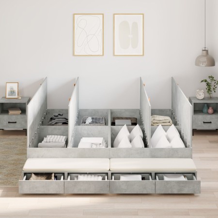 Estructura de Cama Gris Concreto 180x200 cm | Foro24.es | Tu tienda online para hogar, jardín y más Foro24.es