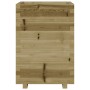 Jardinera madera de pino impregnada 50x50x72,5 cm en Macetas y jardineras | Comprar online en Foru.es