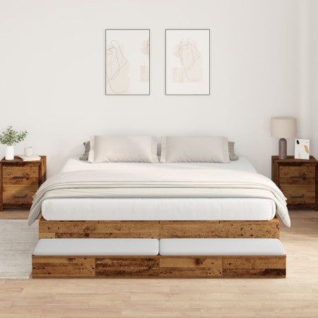 Estructura de Cama de Almacenamiento Madera Vieja 180x200 cm | Foro24.es | Tu tienda online para hogar, jardín y más Foro24.es