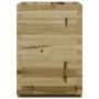 Jardinera madera de pino impregnada 50x50x72,5 cm en Macetas y jardineras | Comprar online en Foru.es