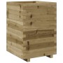 Jardinera madera de pino impregnada 50x50x72,5 cm en Macetas y jardineras | Comprar online en Foru.es