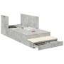 Estructura de Cama de Almacenamiento Gris Concreto 90x190 cm | Foro24.es | Tu tienda online para hogar, jardín y más Foro24.es
