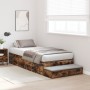 Estructura de Cama de Almacenamiento Roble Ahumado 90x190 cm | Foro24.es | Tu tienda online para hogar, jardín y más Foro24.es