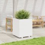 Jardinera madera maciza de pino blanco 60x60x72,5 cm en Macetas y jardineras | Comprar online en Foru.es