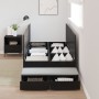 estructura de cama de almacenamiento en roble negro 75x190 cm | Foro24.es | Tu tienda online para hogar, jardín y más Foro24.es