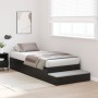 estructura de cama de almacenamiento en roble negro 75x190 cm | Foro24.es | Tu tienda online para hogar, jardín y más Foro24.es