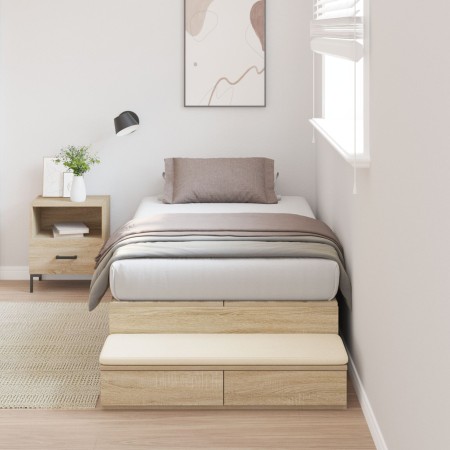 Estructura de Cama de Almacenamiento Sonoma Oak 75x190 cm | Foro24.es | Tu tienda online para hogar, jardín y más Foro24.es