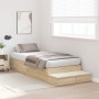Estructura de Cama de Almacenamiento Sonoma Oak 75x190 cm | Foro24.es | Tu tienda online para hogar, jardín y más Foro24.es