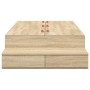 Estructura de Cama de Almacenamiento Sonoma Oak 75x190 cm | Foro24.es | Tu tienda online para hogar, jardín y más Foro24.es