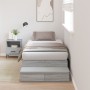Estructura de Cama de Almacenamiento Gris Sonoma 75x190 cm | Foro24.es | Tu tienda online para hogar, jardín y más Foro24.es
