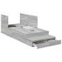 Estructura de Cama de Almacenamiento Gris Sonoma 75x190 cm | Foro24.es | Tu tienda online para hogar, jardín y más Foro24.es