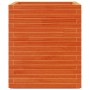 Jardinera madera maciza de pino marrón cera 60x60x72,5 cm en Macetas y jardineras | Comprar online en Foru.es
