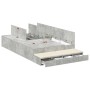 Estructura de cama de almacenamiento Gris concreto 120x190 cm | Foro24.es | Tu tienda online para hogar, jardín y más Foro24.es