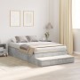 Estructura de cama de almacenamiento Gris concreto 120x190 cm | Foro24.es | Tu tienda online para hogar, jardín y más Foro24.es