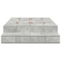 Estructura de cama de almacenamiento Gris concreto 120x190 cm | Foro24.es | Tu tienda online para hogar, jardín y más Foro24.es