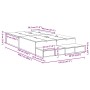 Estructura de cama de almacenamiento Gris concreto 120x190 cm | Foro24.es | Tu tienda online para hogar, jardín y más Foro24.es