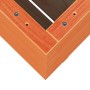 Jardinera madera maciza de pino marrón cera 60x60x72,5 cm en Macetas y jardineras | Comprar online en Foru.es