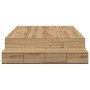 Estructura de Cama de Almacenamiento Roble Artisan 120x190 cm | Foro24.es | Tu tienda online para hogar, jardín y más Foro24.es