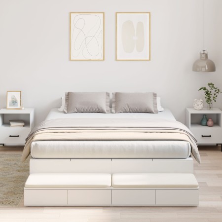 Estructura de Cama de Almacenamiento Blanca 140x190 cm | Foro24.es | Tu tienda online para hogar, jardín y más Foro24.es