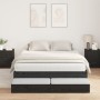 Estructura de Cama de Almacenamiento Negro Roble 140x190 cm | Foro24.es | Tu tienda online para hogar, jardín y más Foro24.es