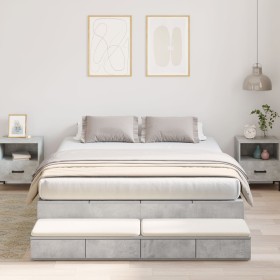 Comprar Estructura de Cama de Almacenamiento Gris