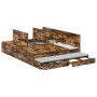 Estructura de Cama de Almacenamiento Roble Ahumado 140x190 cm | Foro24.es | Tu tienda online para hogar, jardín y más Foro24.es