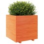 Jardinera madera maciza de pino marrón cera 70x70x72,5 cm en Macetas y jardineras | Comprar online en Foru.es