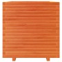 Jardinera madera maciza de pino marrón cera 70x70x72,5 cm en Macetas y jardineras | Comprar online en Foru.es