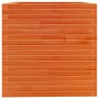 Jardinera madera maciza de pino marrón cera 70x70x72,5 cm en Macetas y jardineras | Comprar online en Foru.es
