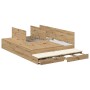 Estructura de Cama de Almacenamiento en Roble Artisan 135x190 cm | Foro24.es | Tu tienda online para hogar, jardín y más Foro24.es