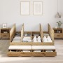 Estructura de Cama de Almacenamiento en Roble Artisan 135x190 cm | Foro24.es | Tu tienda online para hogar, jardín y más Foro24.es