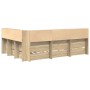Cama con Estantería Roble Sonoma 140x200 cm Madera Compuesta | Foro24.es | Tu tienda online para hogar, jardín y más Foro24.es
