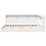 Cama Biblioteca Blanca 150x200 cm Madera Ingenierizada de , Camas y somieres - Ref: Foro24-3335734, Precio: 235,19 €, Descuen...