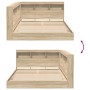 Cama con estantería Roble Sonoma 150x200 cm Madera Elaborada de , Camas y somieres - Ref: Foro24-3335735, Precio: 232,20 €, D...