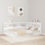 Cama Biblioteca Blanca 160x200 cm Madera Compuesta de , Camas y somieres - Ref: Foro24-3335739, Precio: 256,76 €, Descuento: %