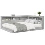 Cama con Biblioteca Gris Sonoma 160x200 cm Madera Elaborada de , Camas y somieres - Ref: Foro24-3335743, Precio: 247,94 €, De...