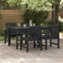 sillas de comedor jardín  4 pcs Negro 65,5x55,5x88 cm HDPE, sillas de comedor jardín  2 pcs Negro HDPE | Foro24.es | Tu tienda online para hogar, jardín y más Foro24.es