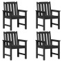 sillas de comedor jardín  4 pcs Negro 65,5x55,5x88 cm HDPE, sillas de comedor jardín  2 pcs Negro HDPE | Foro24.es | Tu tienda online para hogar, jardín y más Foro24.es