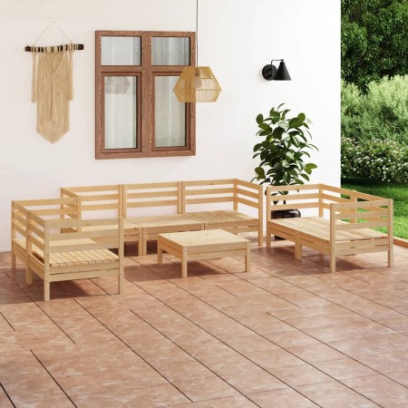 Juego de muebles de jardín 8 piezas madera maciza de pino de vidaXL, Conjuntos de jardín - Ref: Foro24-3082597, Precio: 346,9...