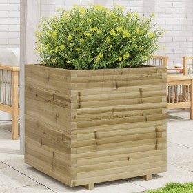 Jardinera madera de pino impregnada 70x70x72,5 cm en Macetas y jardineras | Comprar online en Foru.es